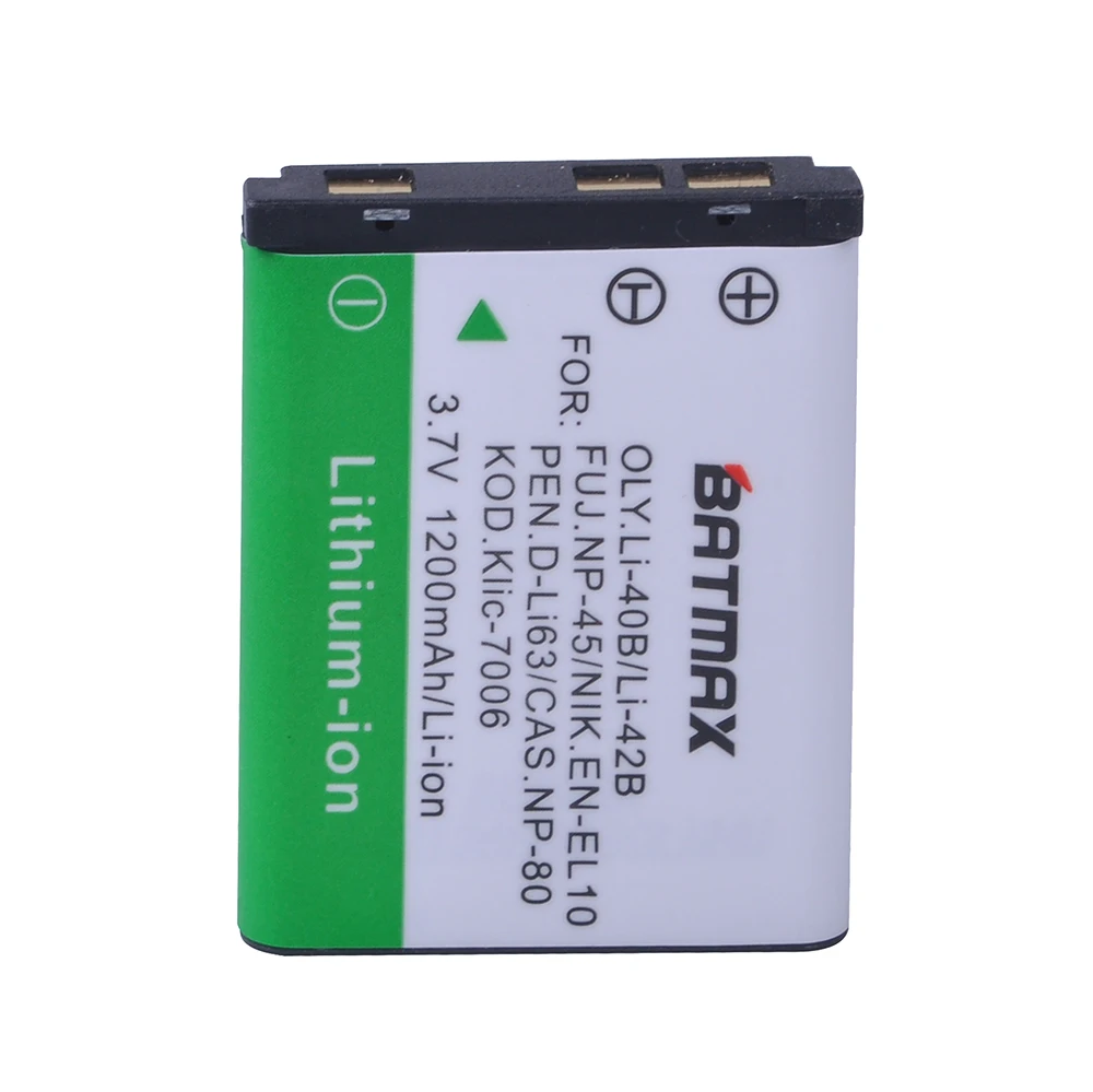 Аккумулятор 3 7 в 1200 мА · ч EN-EL10 EN EL10 LI-42B Li-40B LI42B Li 42B 40B для камеры OLYMPUS U700 U710 FE230 FE340 FE290