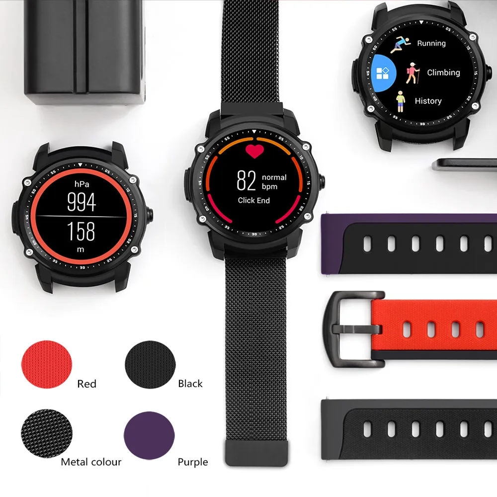 Beseneur FS08 Смарт часы 2018 Водонепроницаемый Bluetooth Спорт gps монитор сердечного ритма