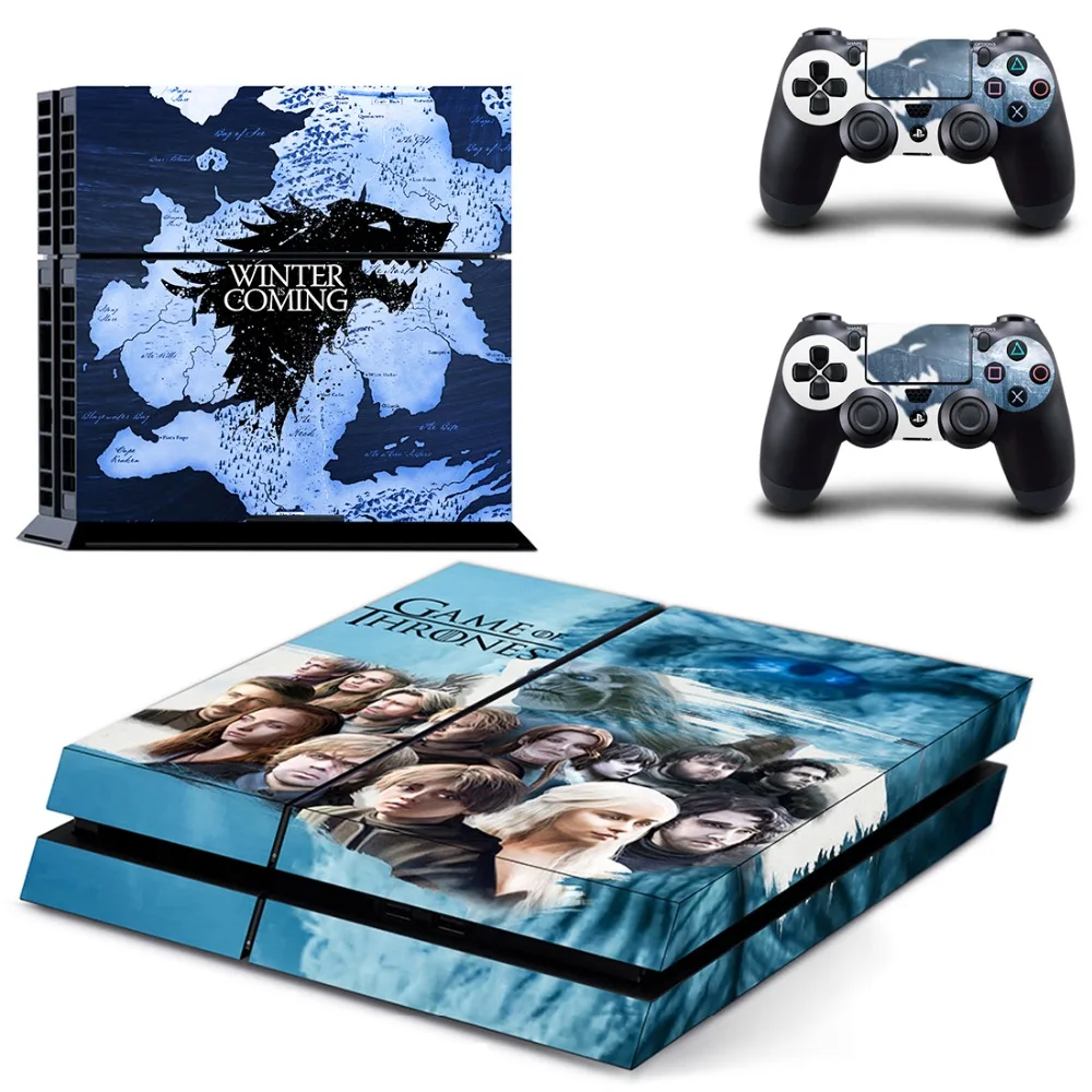 Фильм Игра престолов наклейка для PS4 Стикеры Наклейка виниловая для sony Playstation 4 консоли и 2 контроллеры наклейка для PS4 Стикеры