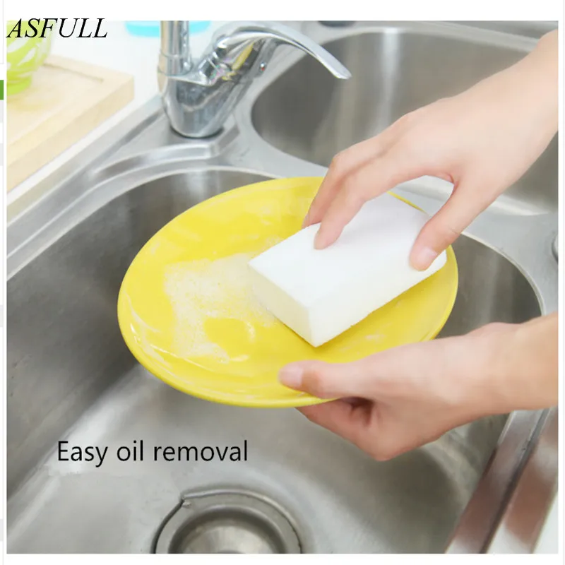 ASFULL 10PS esponja чистая губка для мытья кухни аксессуары ванной комнаты нано доска