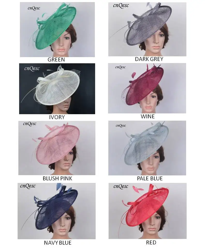 Новый большой головной убор Sinamay чародей шляпа для женщин Кентукки Дерби