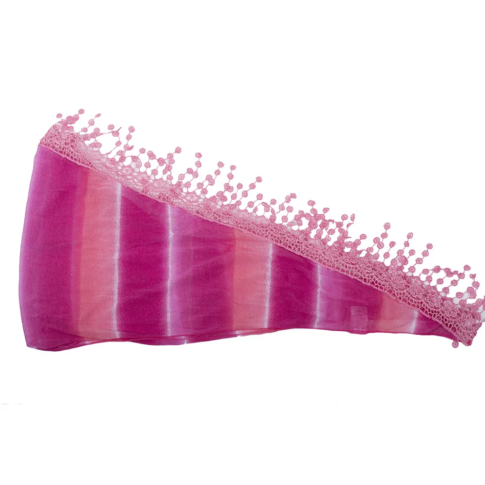 Женский шарф Мантилья с цветочным принтом и кисточками|Женские шарфы| |