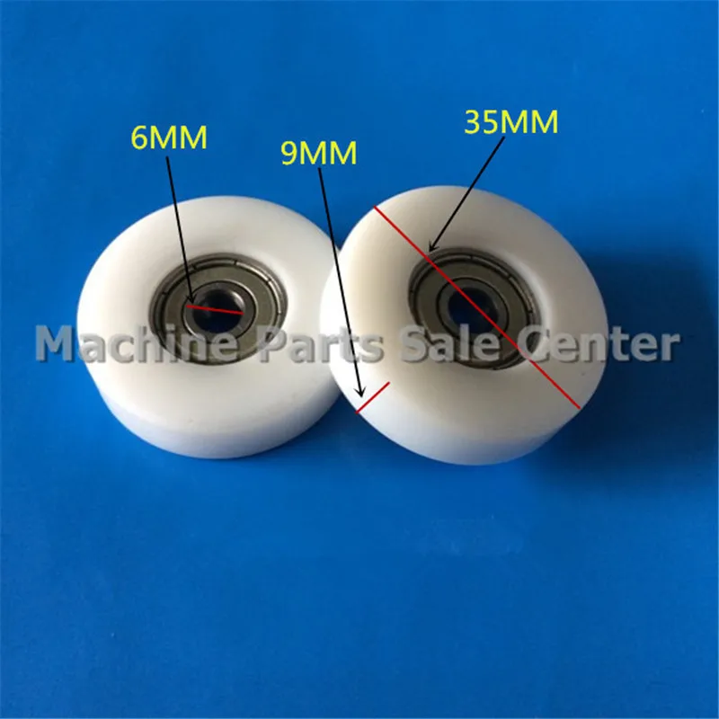 SWMAKER 6*35*9 мм F Тип пластиковый нейлоновый пакет шкив с подшипником 626 полиуретан