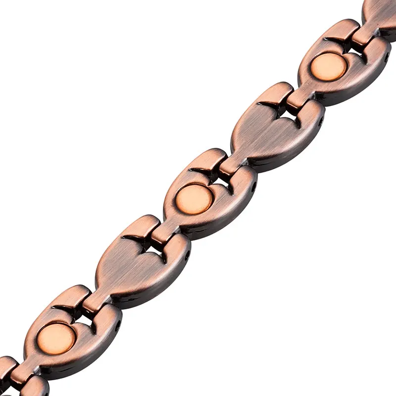 Женский магнитный браслет Escalus античный медный на подарок|bio bracelets|women braceletbracelet