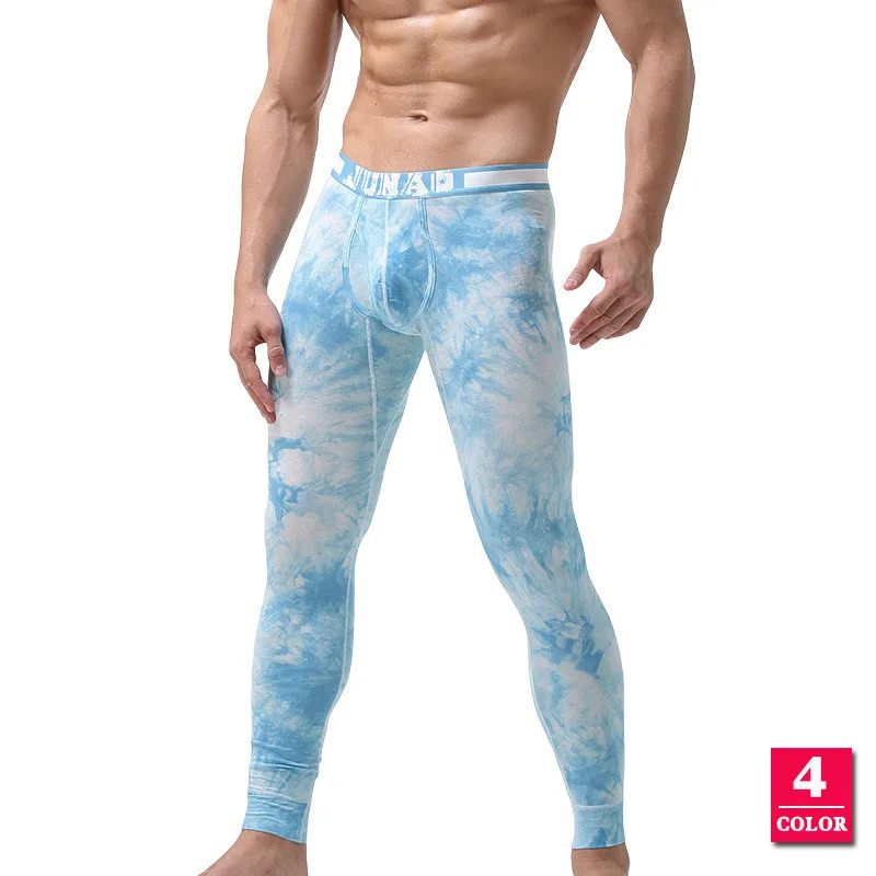 Мужское термобелье кальсоны с принтом Tie Dye мужские леггинсы сексуальная