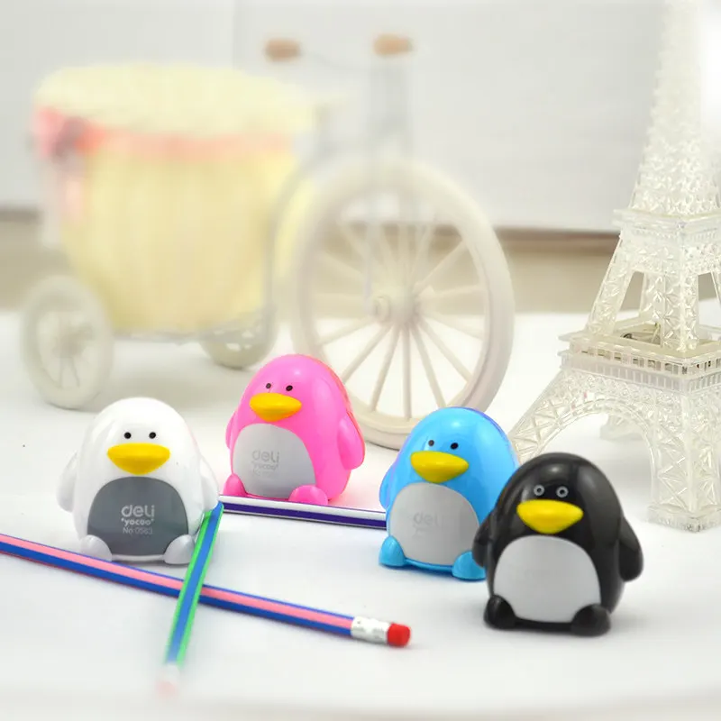 Из мультфильма Холодное сердце 1 шт. kawaii пингвин точилка для карандашей с двумя