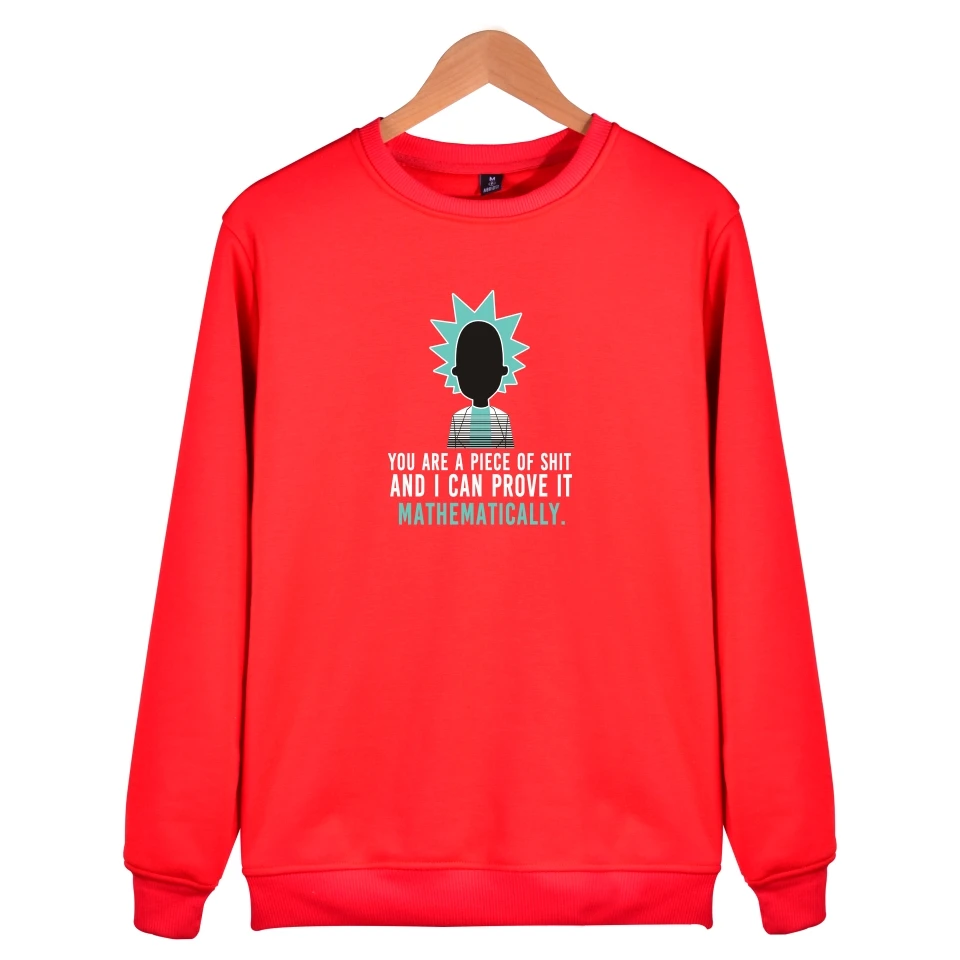 Rick and morty/толстовки с принтом; Модные Повседневные пуловеры с капюшоном; осенние мужские толстовки с капюшоном и круглым вырезом; Rick and morty