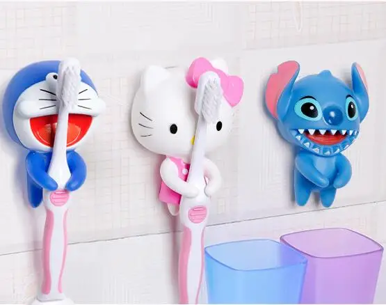 5 шт мультфильм Дораэмон дома ванной комнаты настенный держатель для зубных