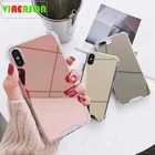 Зеркальный чехол для телефона iphone 7 8 6 s 6 s plus iphone 6 8 plus, милый ударопрочный чехол из ТПУ для iphone X 10 XS MAX XR iphone 8
