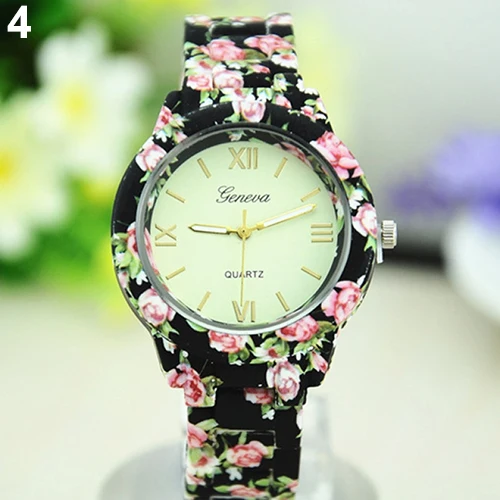 Лидер продаж Популярные Нация ветер Для женщин Женева Цветочный принт Керамика