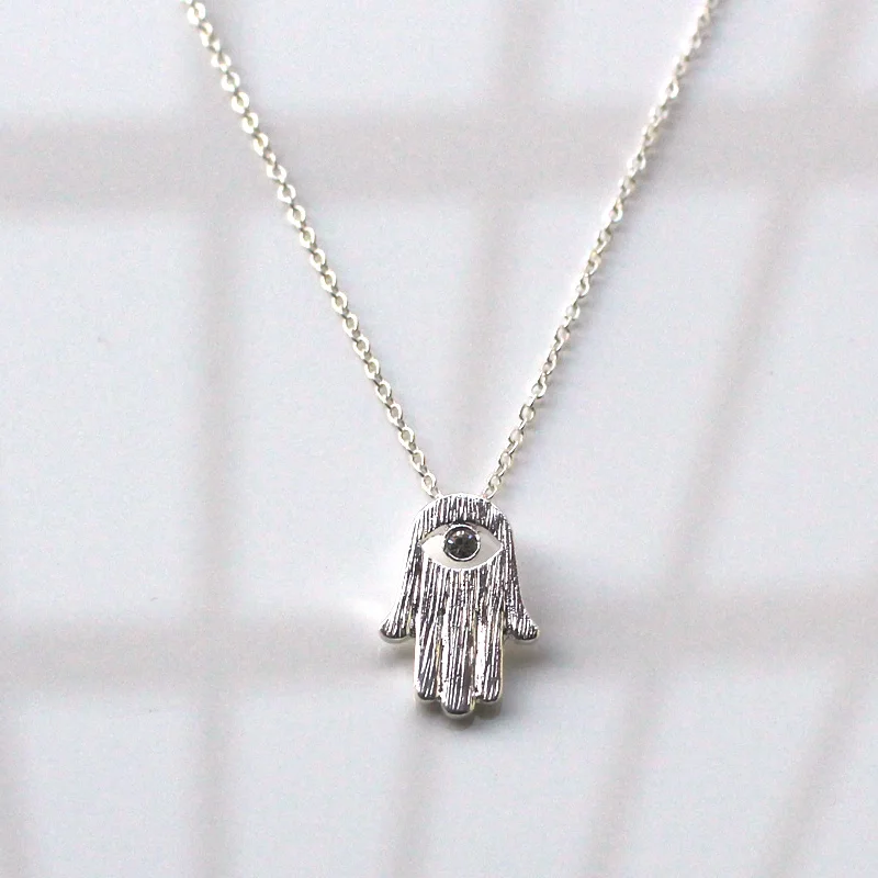 Hzew Горячий торт цельное ожерелье Хамса Рука сглаза Фатима хамса сладкий кулон