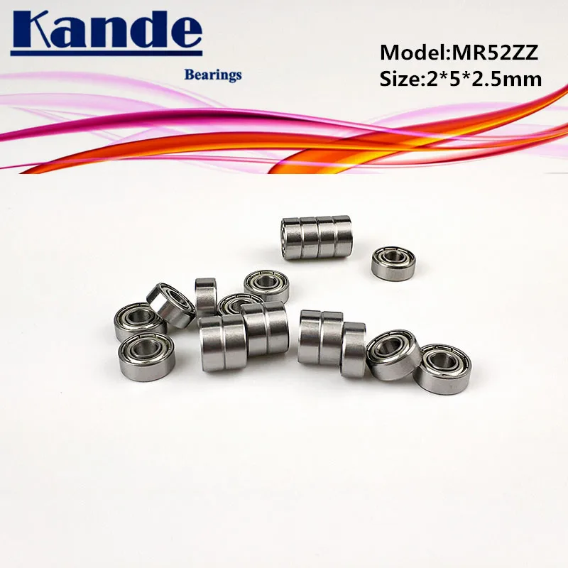 Миниатюрный шарикоподшипник Kande MR52ZZ 2x5x2 5 MR52 10 шт.|Валы| |