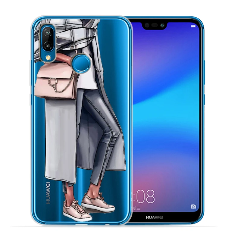 Чехол для Huawei P30 Lite Модный женский и мужской чехол Pro P20 P8Lite P9Lite 2017 P Smart Capa мягкий