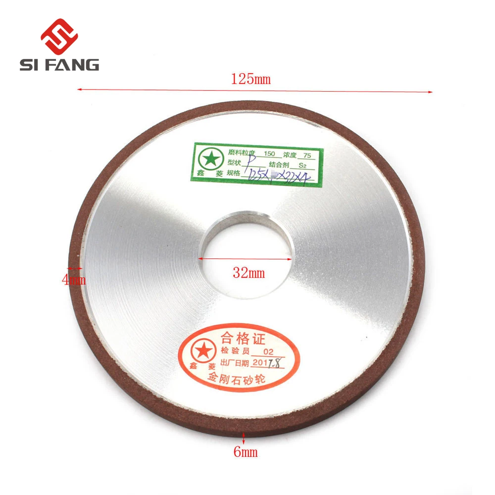 125 мм Полимерная связка на низком ходу для женщин ромбовидной формы плоский диск шлифовальный станок толщина 6/8/10 мм плотная Тип 150 грит 75