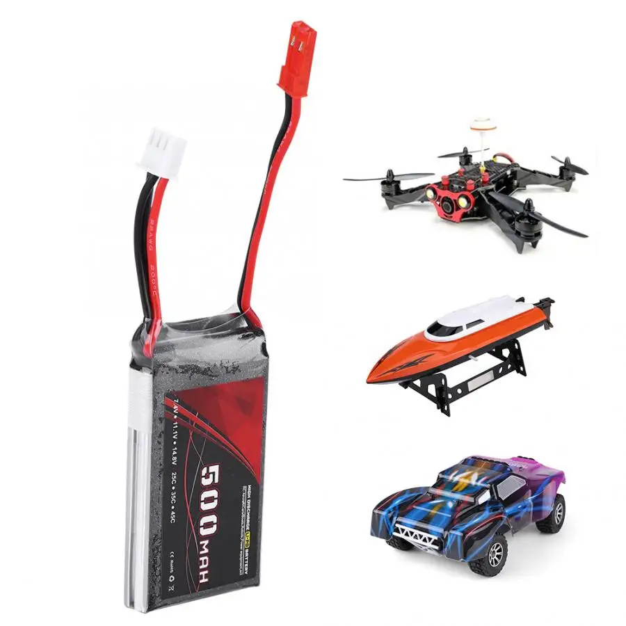 7.4V 500mAh/900mAh/1100mAh/1500mAh 25C JST Plug Lithium Battery for RC Airplane Car Robot Industrial Lighting Toy | Игрушки и хобби