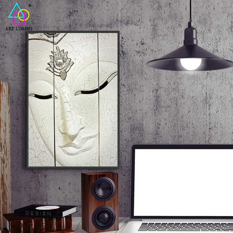 Современного Искусства HD Печать Будды Портретного Живописи На Холсте Wall Art Номер