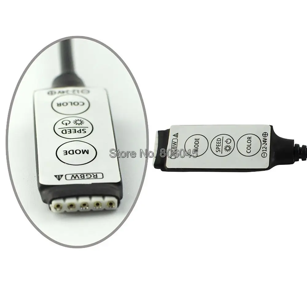 Мини DC12-24V 3A * 4CH 12A светодиодный контроллер с тремя кнопками встроенное управление