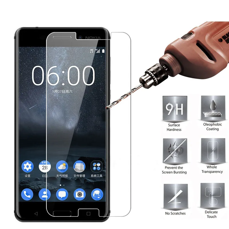 2 шт MRGO закаленное стекло для Nokia 6 5 3 стекло Защитная пленка для телефона для Nokia 3 5 6 закаленное стекло