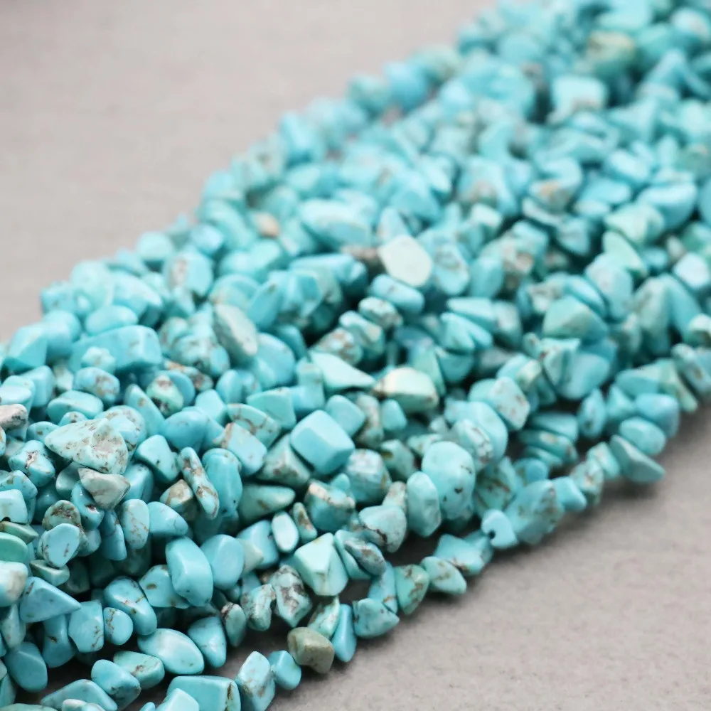 Натуральные камни нестандартный синий камень сломанные бусы свободный браслет