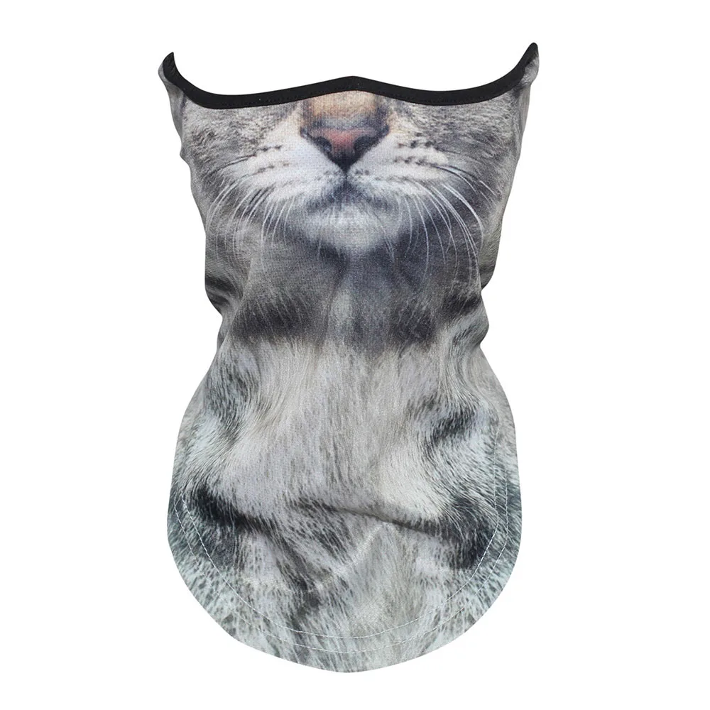 Chinese LiHua Cat 2 3D Животные шеи гетры дышащий ветрозащитный мотоцикл Балаклава Половина маска для лица лыж Хэллоуин сноуборд Велоспорт лиса короткошерстная кошка - Цвет: Chinese LiHua Cat 2
