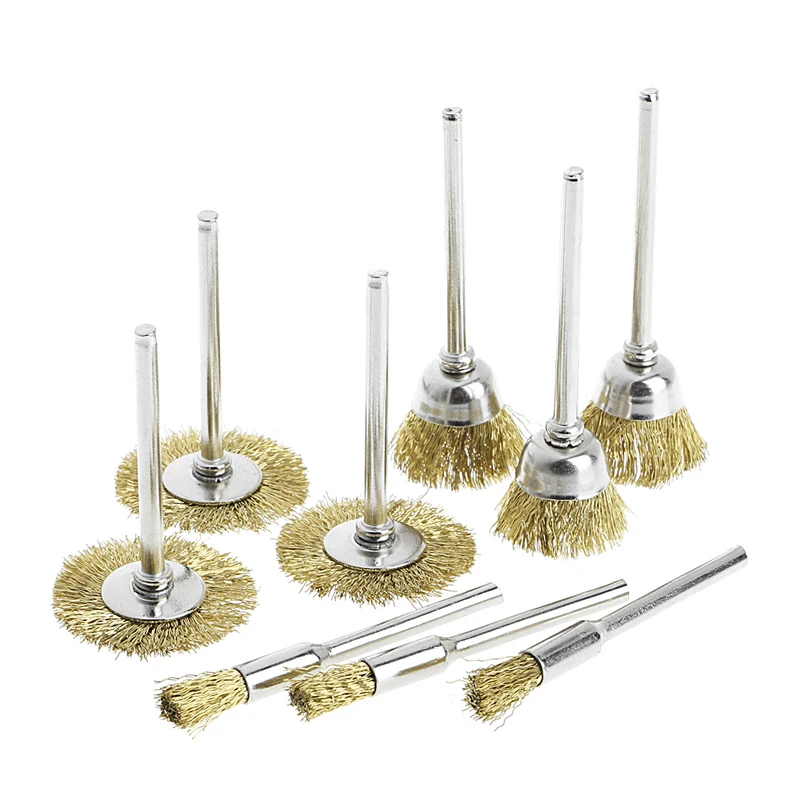 

9pcs Steel brush Wire wheel Brushes Die Grinder Rotary Tool Electric Tool For The Engraver New 2017