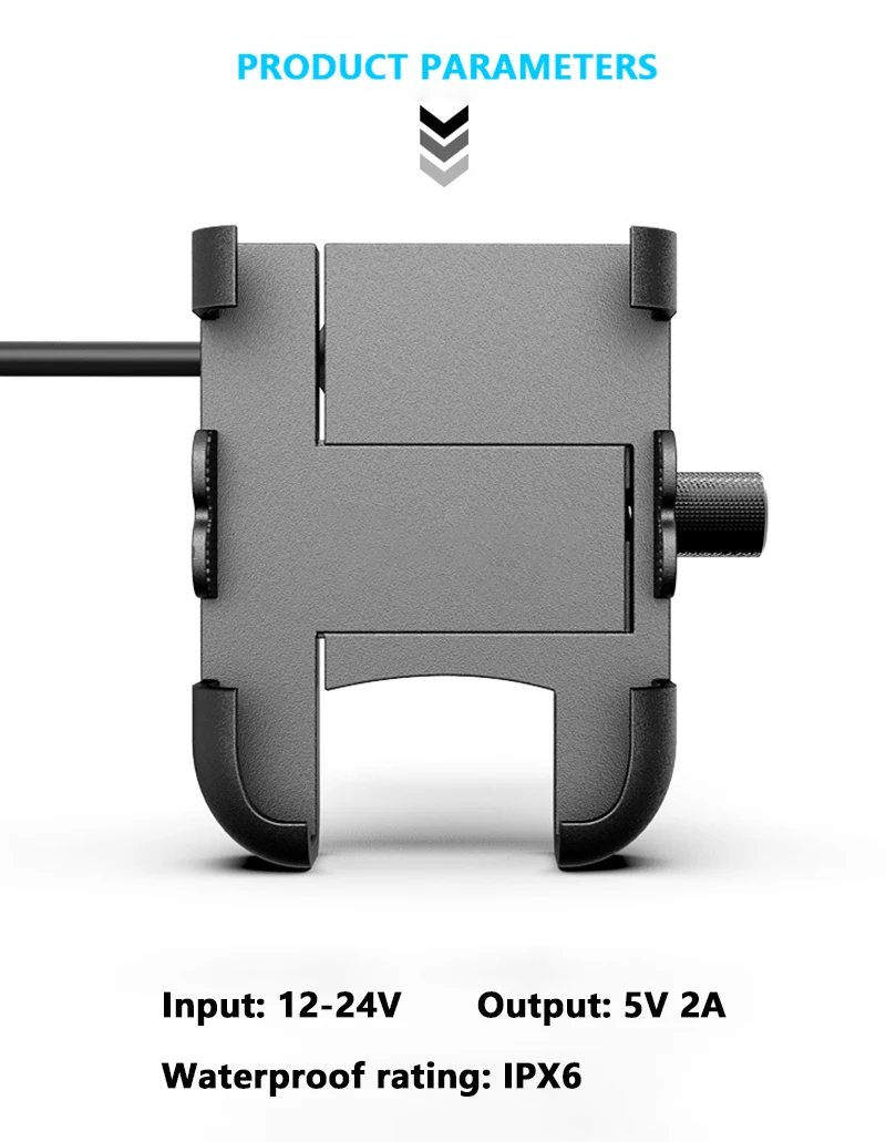 Держатель для телефона YPAY на руль мотоцикла 4 6 2 дюйма с зарядкой от USB|Подставки и