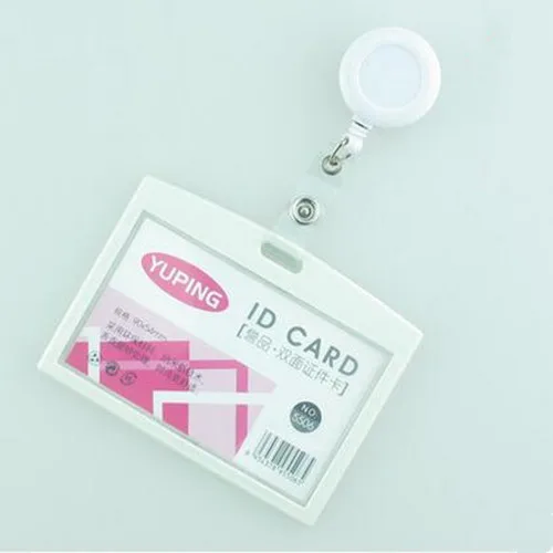 1 шт. выдвижная катушка для удостоверения личности карамельных цветов проездного