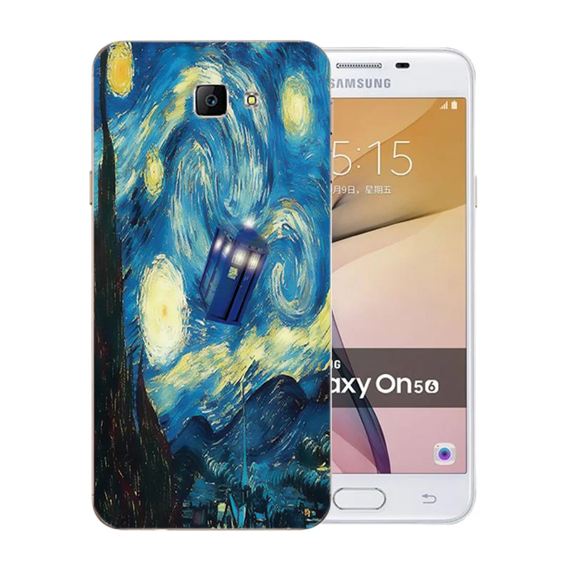 Мягкий ТПУ чехол для Samsung Galaxy J5 Prime/On5 2016 чехлы Ван Гог шаблон G570 Coque Силиконовые