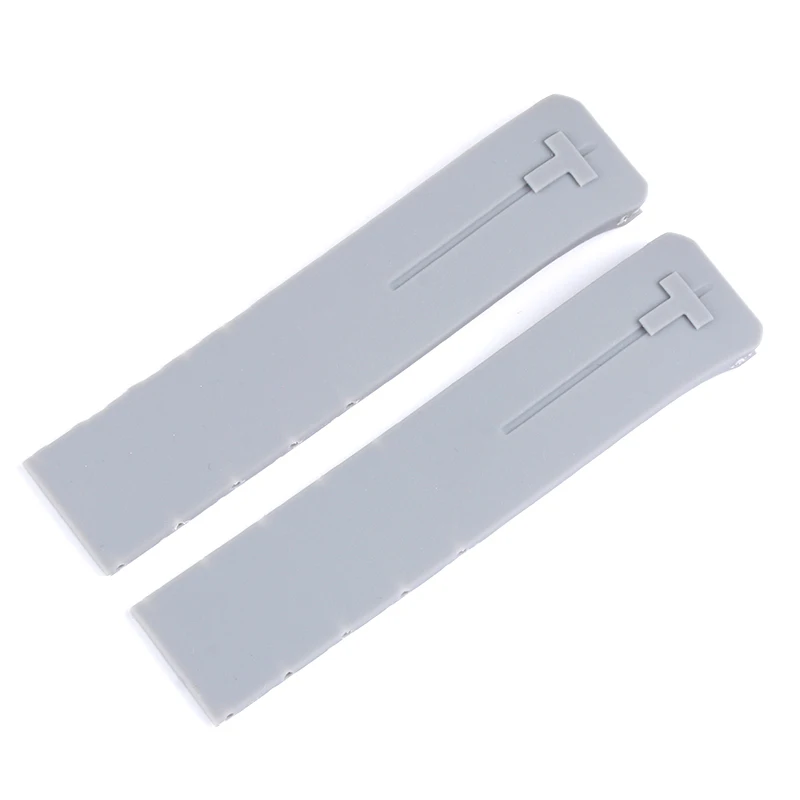 Резиновый ремешок для часов Tissot спортивный T-Touch T013420A T047 T33 браслет мужской силиконовый браслет 20 мм 21 мм оранжевый черный - Цвет ремешка: gray no clasp