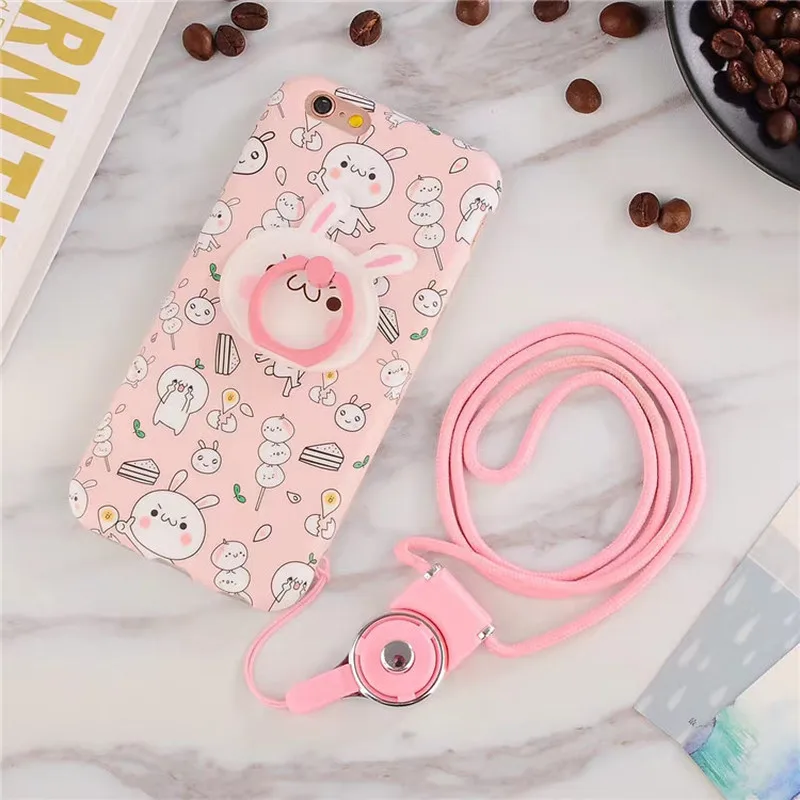 CHAOLIDA Cheap Mobile Phone Case for IPhone 6 6S Silicone Soft TPU Cover Fundas 7 8 Plus X Finger Holder |