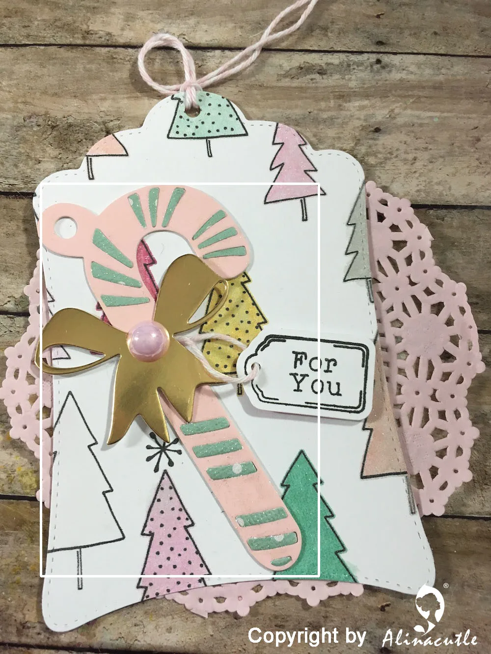 AlinaCraft METAL CUTTING DIES cut 6pc christmas candy cane stick bow Scrapbook paper craft card album punch stencil art cutter | Дом и сад