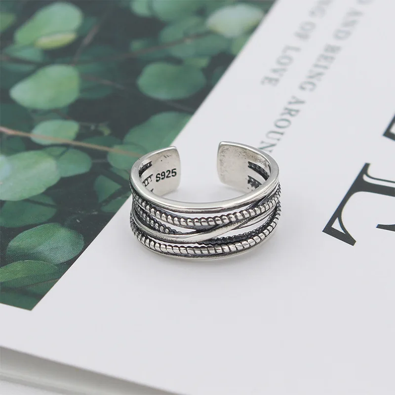 Богемные винтажные серебряные цветные ретро кольца для женщин Bijoux подарок