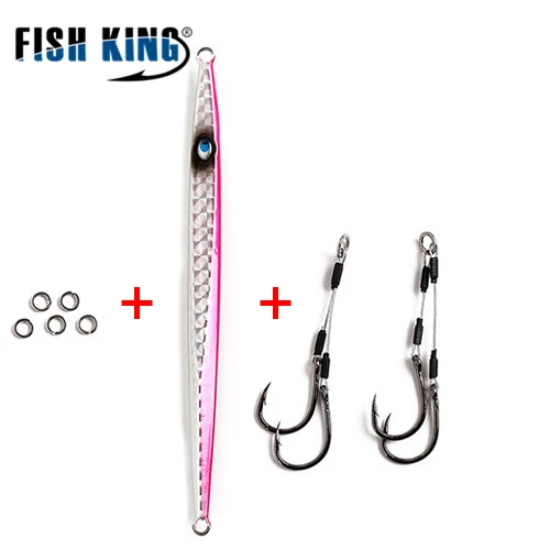 FISH KING 150 г/210 мм рыболовные ложки металлическая приманка Leurre De Peche рыболовные приманки для моря свинцовая головка - Цвет: 3