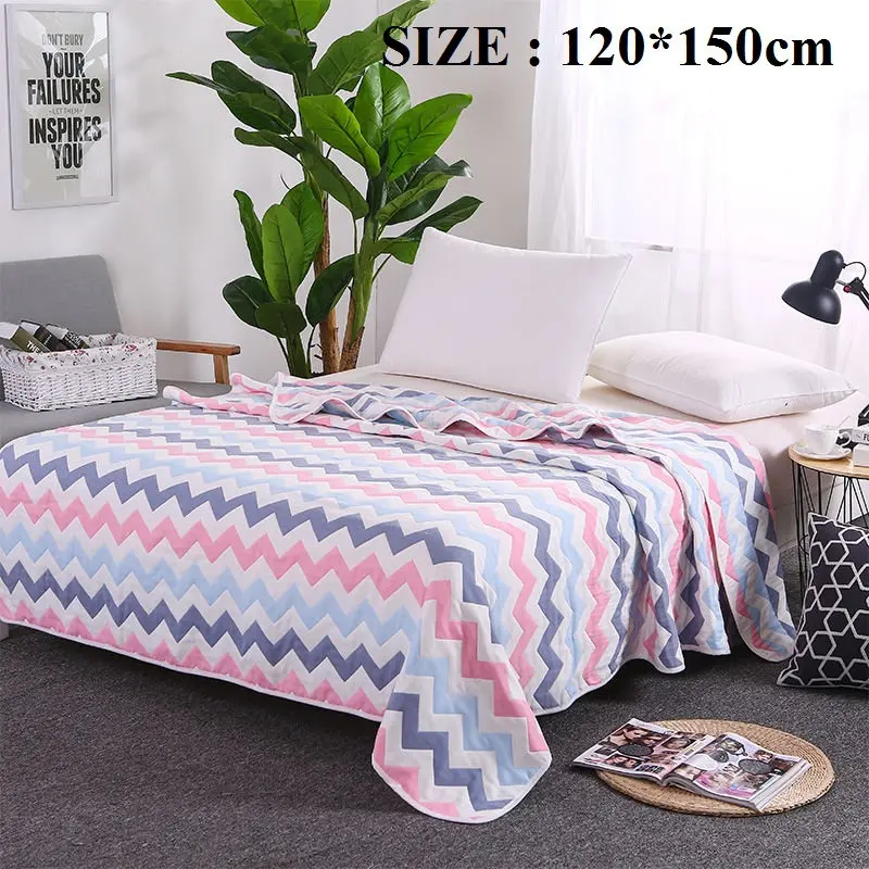 wave 120x150cm Высококачественное муслиновое одеяло, Летнее Детское одеяло, многофункциональное детское одеяло, впитывающее пот, хлопковое постельное белье, банное полотенце для новорожденных - Цвет: wave 120x150cm