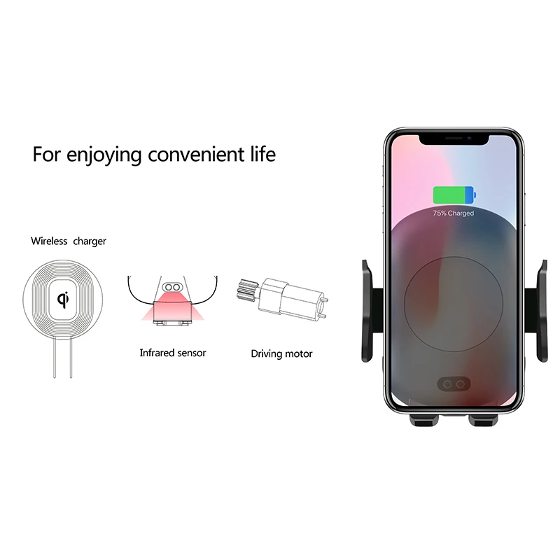 AIYIMA 10 Вт автомобильное крепление Qi Беспроводное зарядное устройство для iPhone XS Max X
