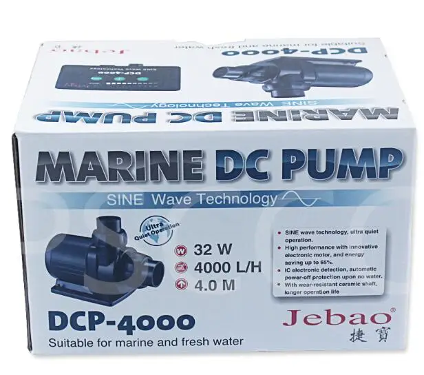 4000л/ч Jebao DCP4000 DCP 4000 24 В погружной морской DC водяной насос с контроллером для аквариума сада пруда синусоида Tech - Цвет: DCP4000