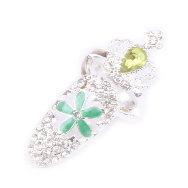 Новейший дизайн милые стразы бант корона узор искусство кристалл кольца для