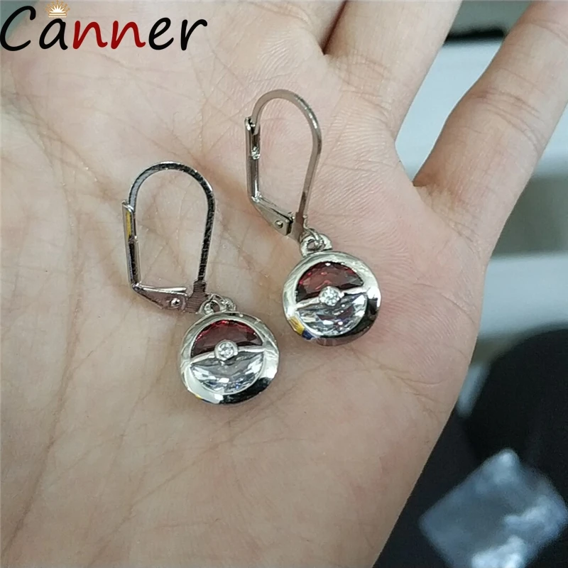 CANNER Покемон круглые кольца милые кристаллы со стразами Кольца для женщин девушек