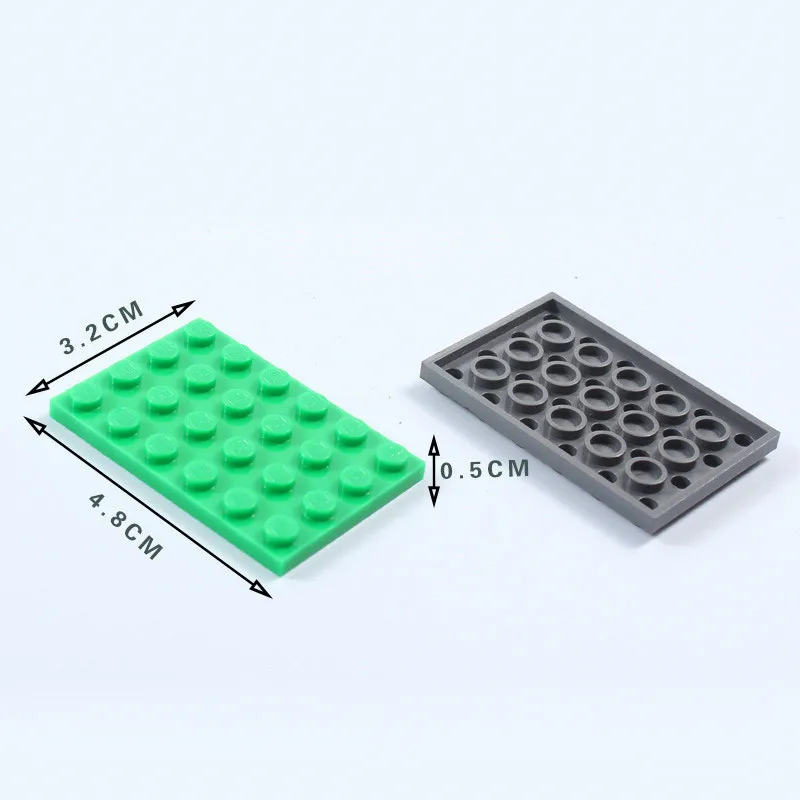 Тонкая кирпичная пластина MOC 4x6 29 шт./лот детали для строительных блоков