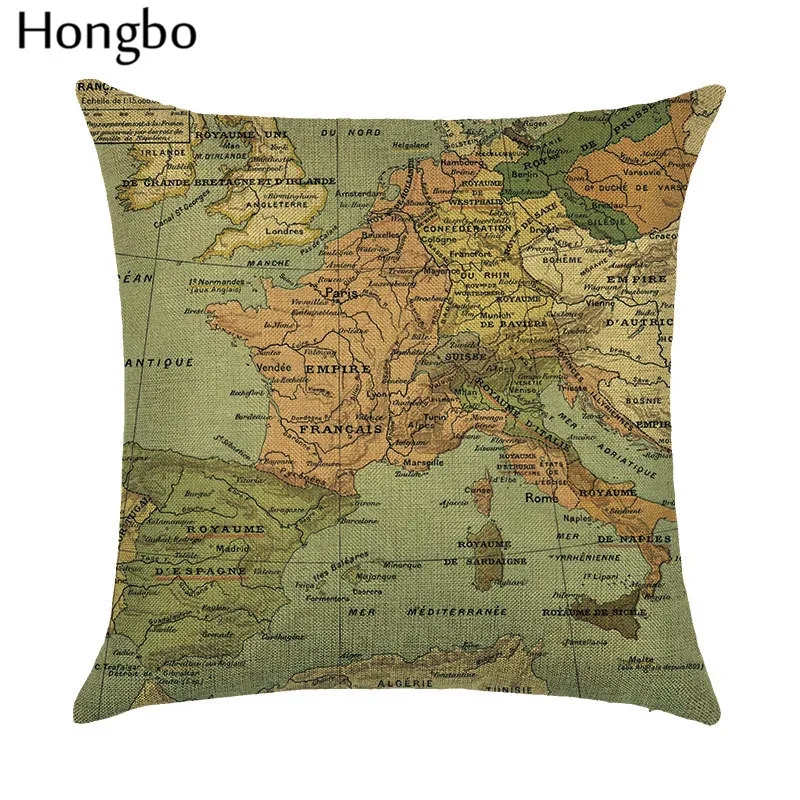 Hongbo 1 шт. Современная Минималистичная креативная мультяшная печать домашняя подушка для мебели набор подушек флаг футбольная команда узор