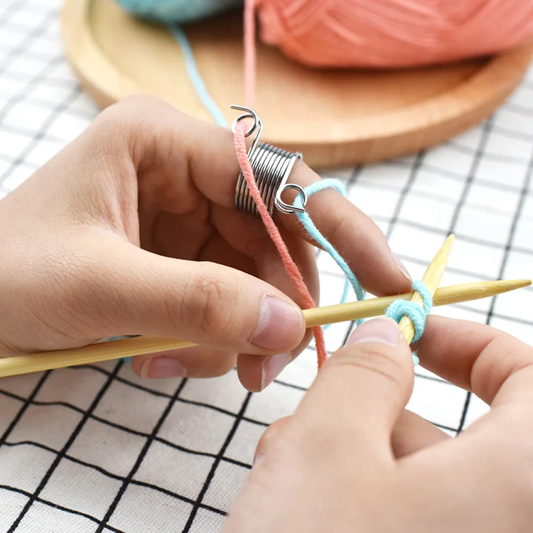 Ddi 280 7 кольцо для пальцев strickнейhor металлический Грау 3x3x3 вязаное перстень пальца