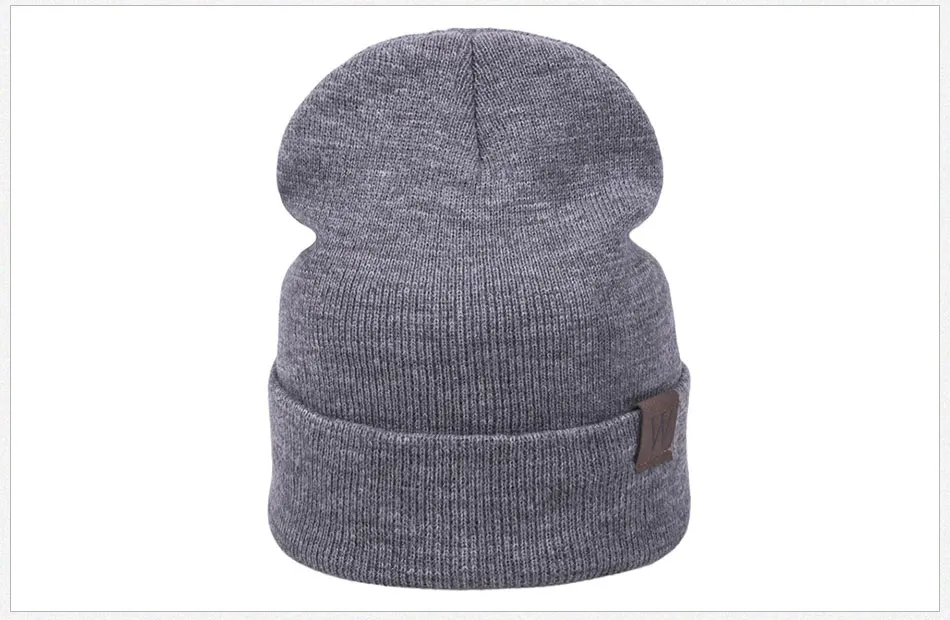 Модная зимняя шапка для мужчин и женщин, одноцветная теплая шапка Skullies Beanies, Мужская зимняя вязаная шапка, женская зимняя шапка унисекс