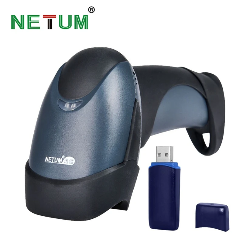 Новый NETUM M2 беспроводной сканер штрих кодов ручной 1D Reader 130nm светодио дный