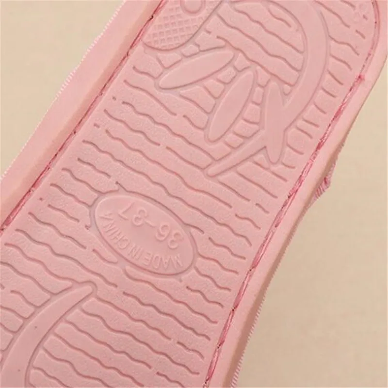 Женские сланцы FeiYiTu зимняя обувь на плоской подошве с мехом слипоны