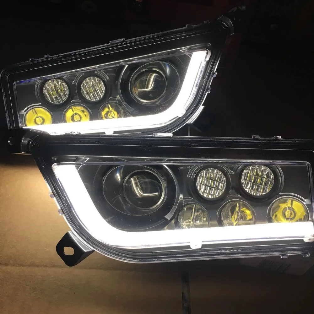 Для 2015-2017 POLARIS RZR 900-комплект черсветодиодный светодиодных гало фар-с ангельским