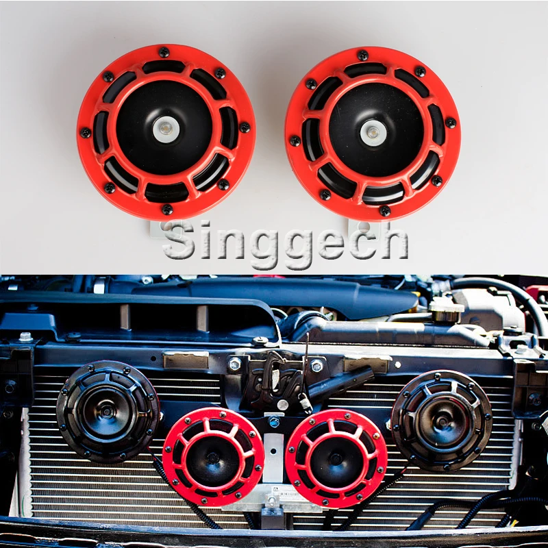 Автомобильный Стайлинг Atreus красный Электрический звуковой сигнал для Audi A3 A4 B6 B8 B7