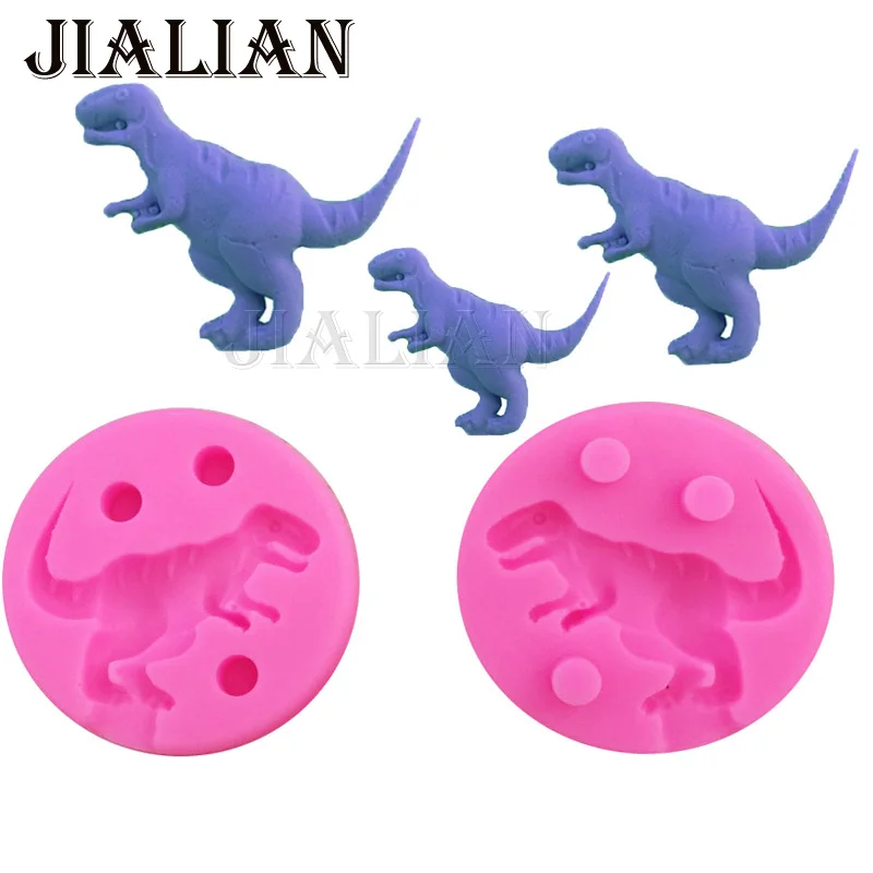 3D Динозавр Драго форма помадки силиконовая желе Шоколадка мыло инструменты для