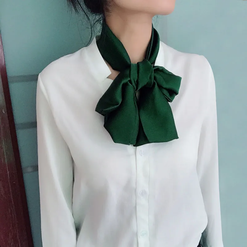 Рисунок 4 - Маленькие длинные шелковые атласные шарфы для женщин