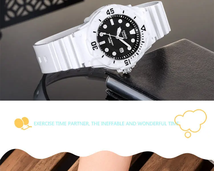 Часы CASIO с силиконовым ремешком, спортивные часы с датой, женские часы для влюбленных пар, водонепроницаемые часы, подарок, женские настольные часы, LRW-200H