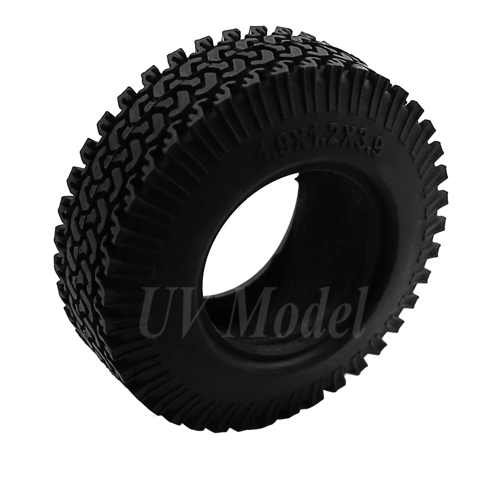 4 шт. RC 1:10 гусеничный Beadlock колеса шины 1,9 дюймов резиновые колеса шины 98 мм шины для RC автомобиля Tamiya грузовик F350 осевой SCX10 - Цвет: 1 Pcs